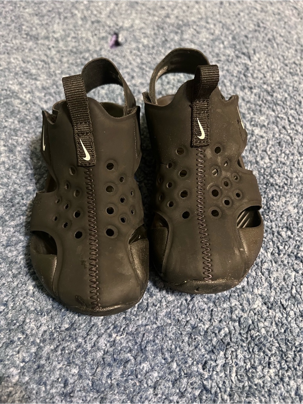 Nike Kids Black Slip-On Water Sandals